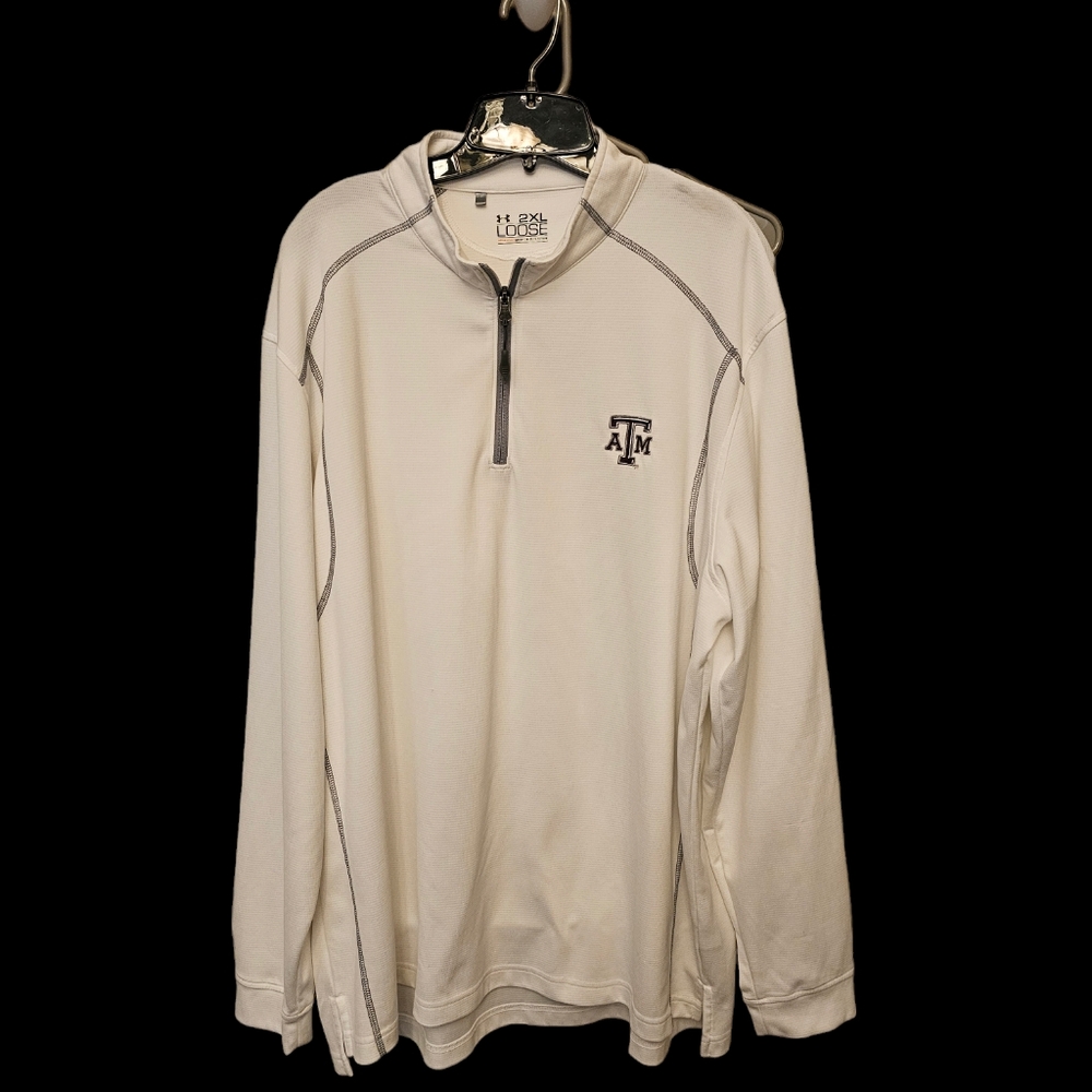 Under Armour Texas A&M long sleeve pullover half-zip 2XL